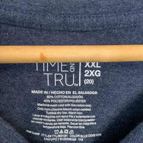 3/$25 Time and Tru long sleeve T-shirt, size XXL (or 20) - Picture 4 of 11